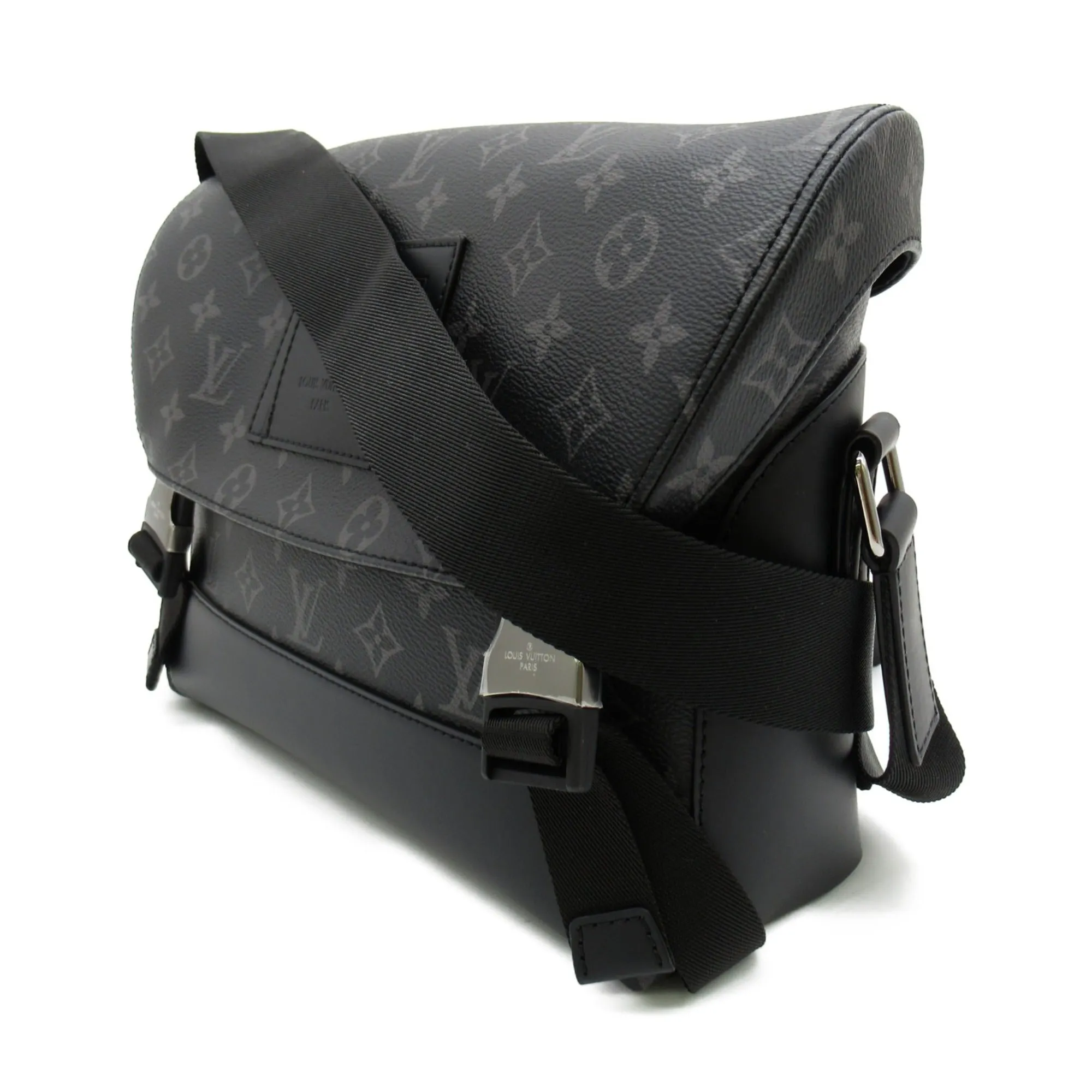 Trendy Inspired Louis Vuitton Messenger Voyage Pm Black Pvc Coated Canvas M40511