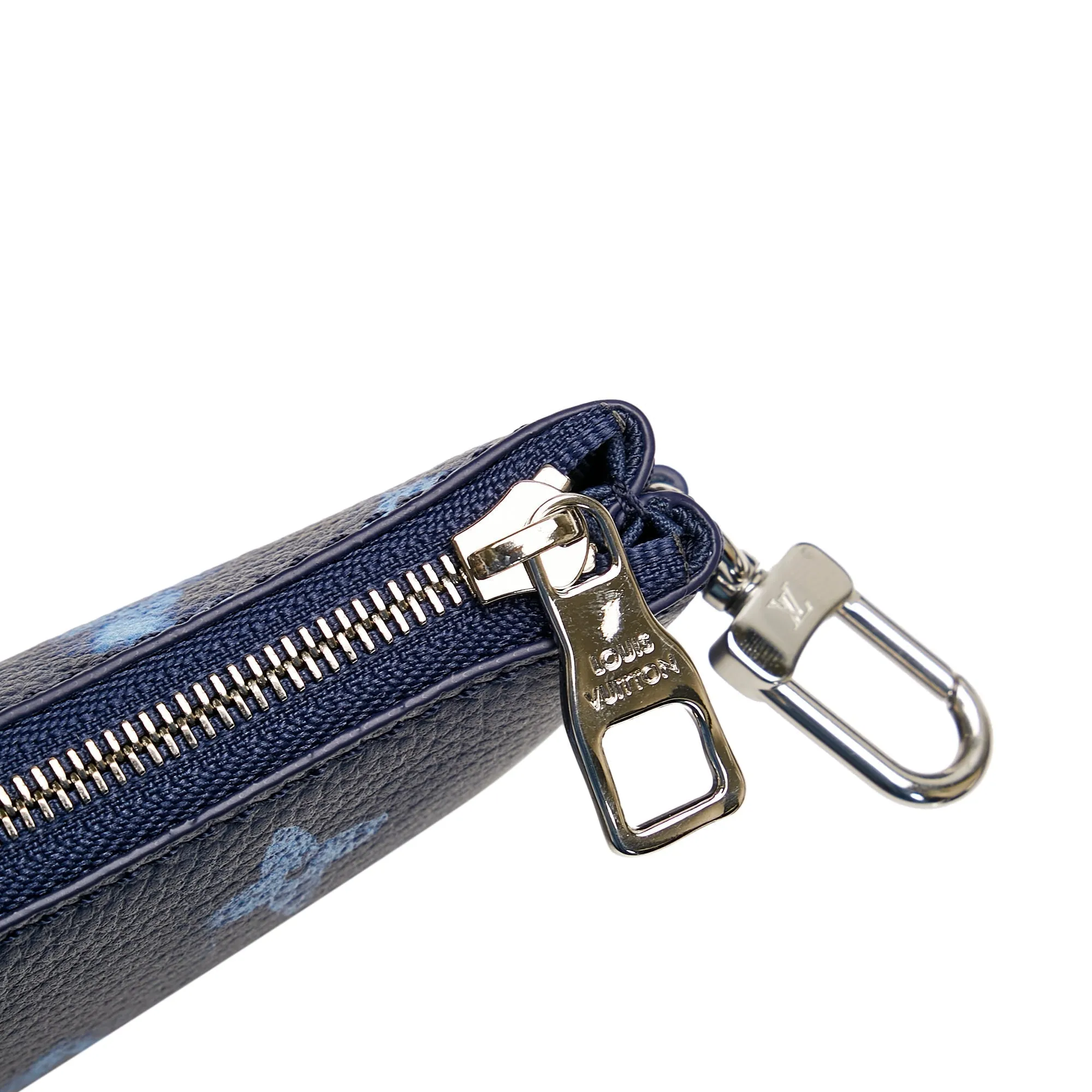 Trendy Inspired Louis Vuitton Trio Messenger Bag Blue Watercolor Ink Monogram Canvas