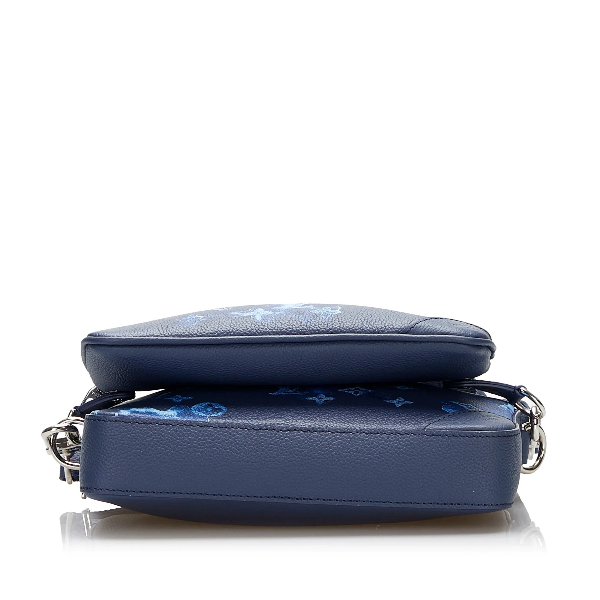 Trendy Inspired Louis Vuitton Trio Messenger Bag Blue Watercolor Ink Monogram Canvas