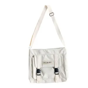 Trendy Large Capacity Women's Nylon Messenger Bag