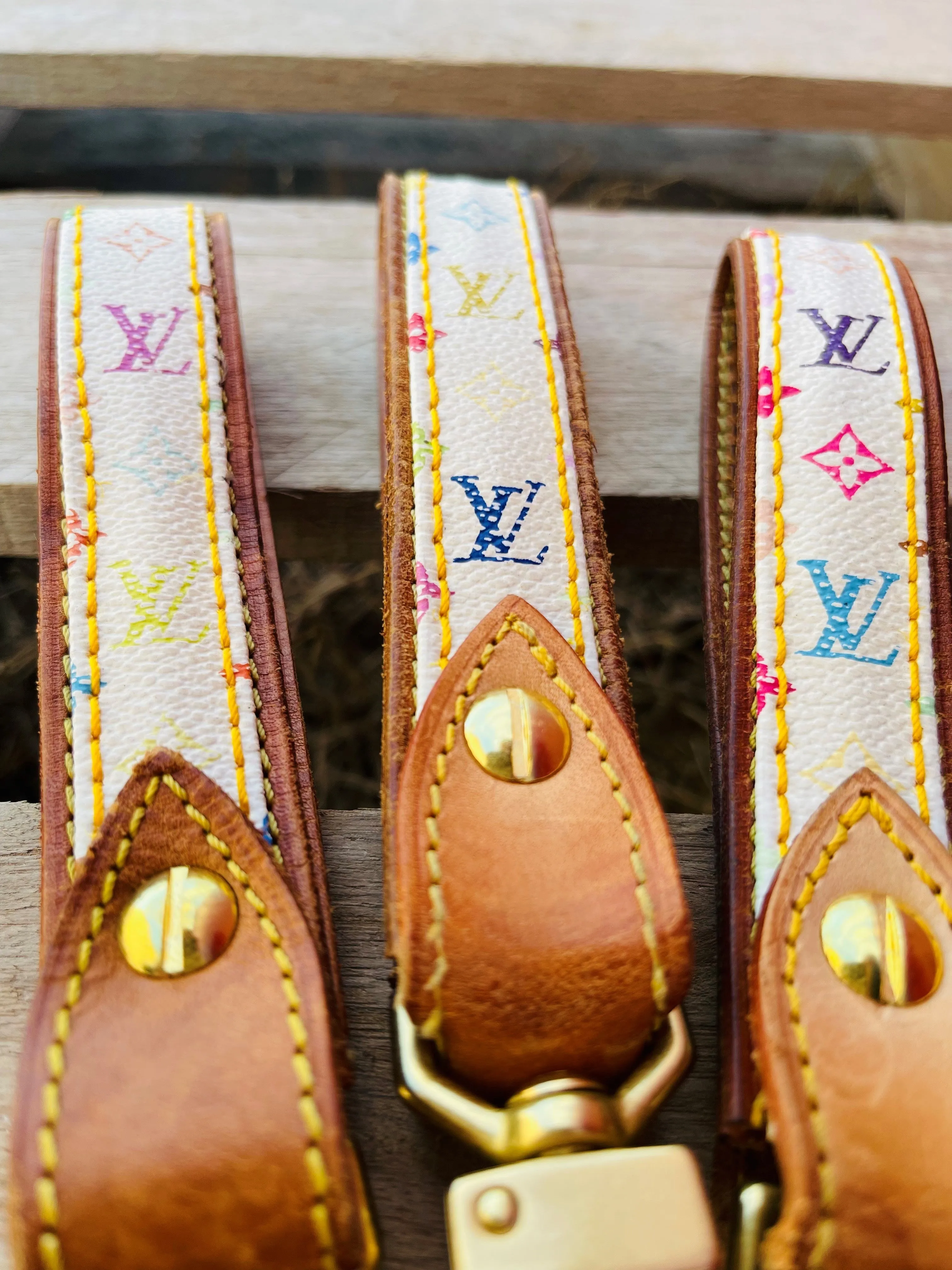 Upcycled Original Strap LV Keychain LIMITED