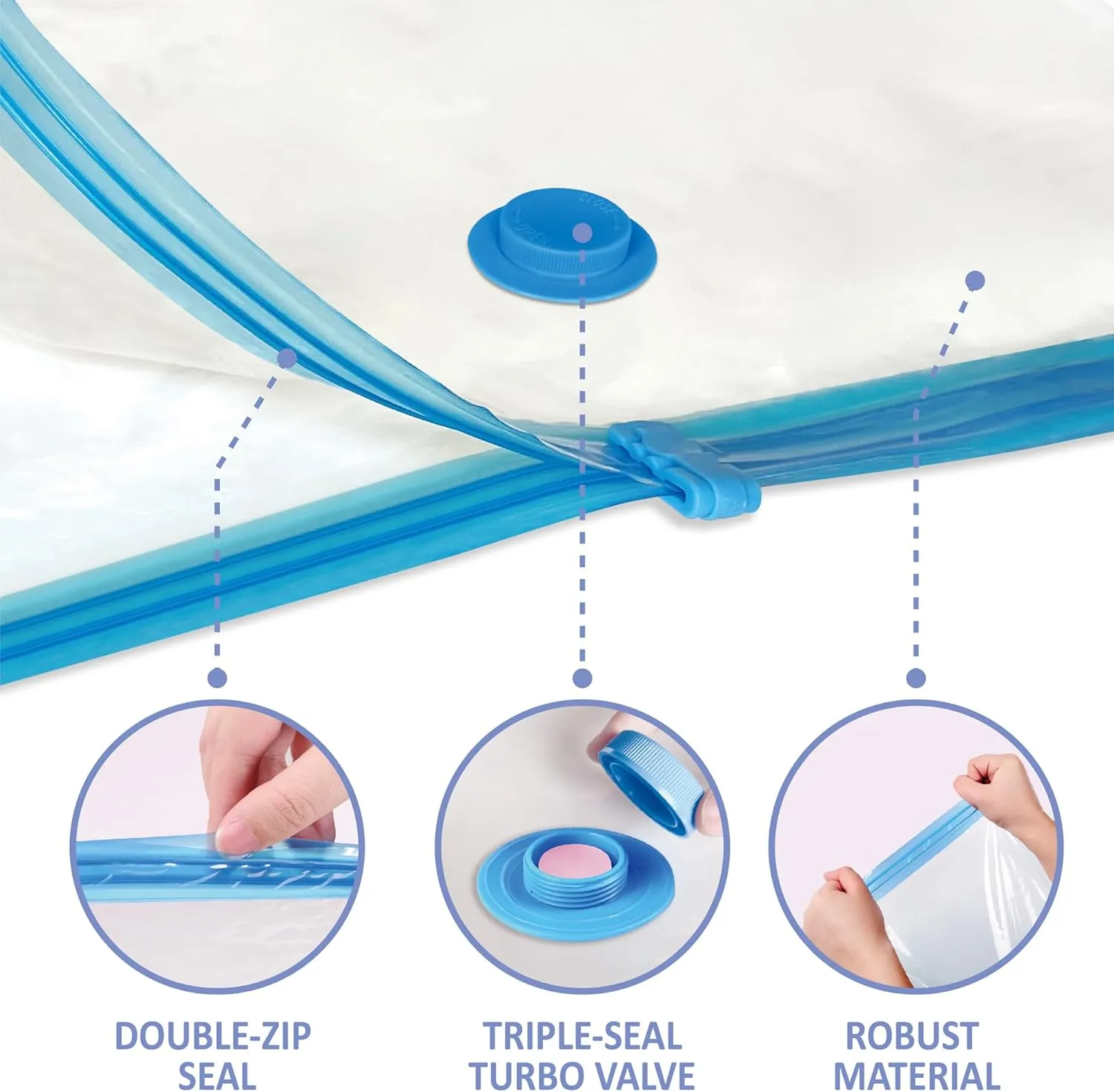 Vacuum Storage Bags with Electric Air Pump, 12 Medium (27.5x19,5in), Space Saver Bags with Pump, Storage Vacuum Sealed Bags for Clothes, Comforters, Blankets, Bedding