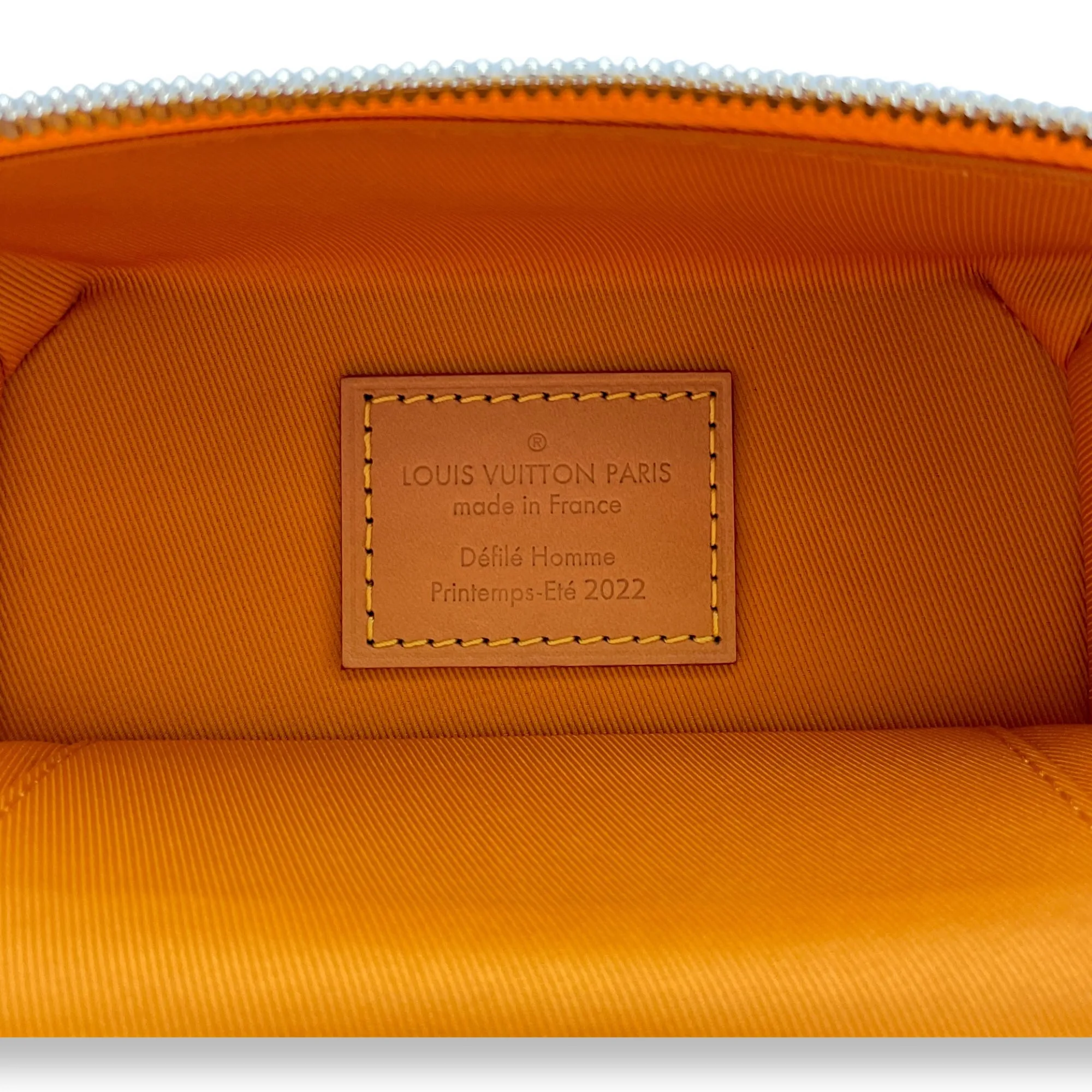 Vertical Box Trunk Yellow Top Handle Bag in Calfskin, Silver hardware