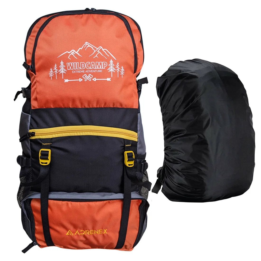 Wildcamp Travel Backpack - 55 Litre - ORANGE