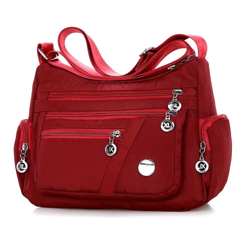 Women Shoulder Lightweight Crossbody Multiple Pockets Messenger Bag