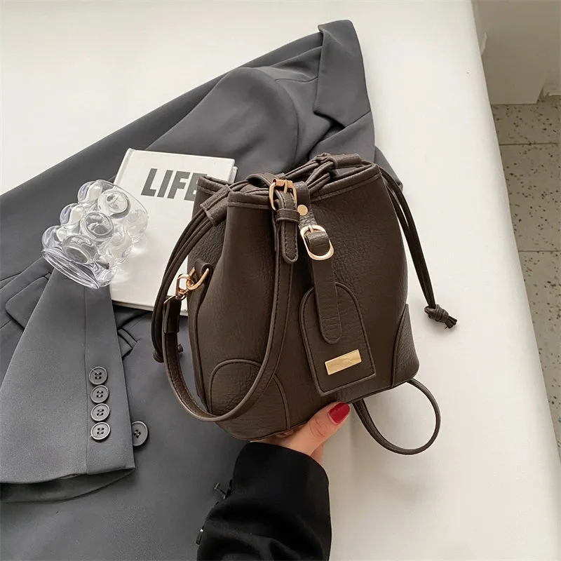 Women's Fancy All-Matching Autumn Work Clothing Bucket Bag